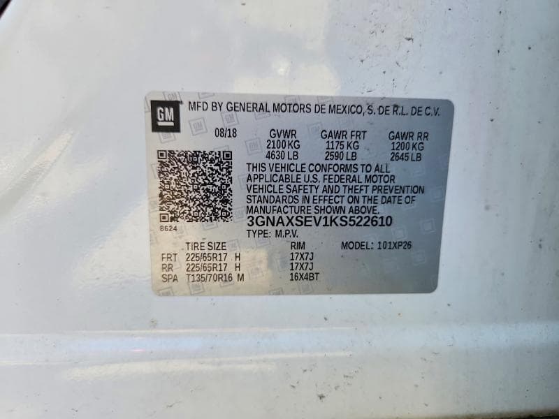 2019 CHEVROLET EQUINOX LS LS 13