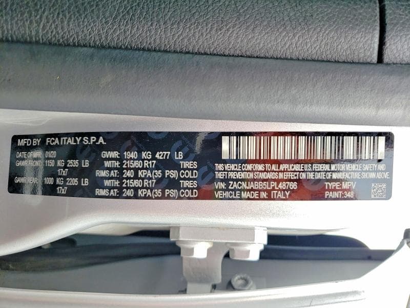 2020 JEEP RENEGADE LATITUDE LATITUDE 14