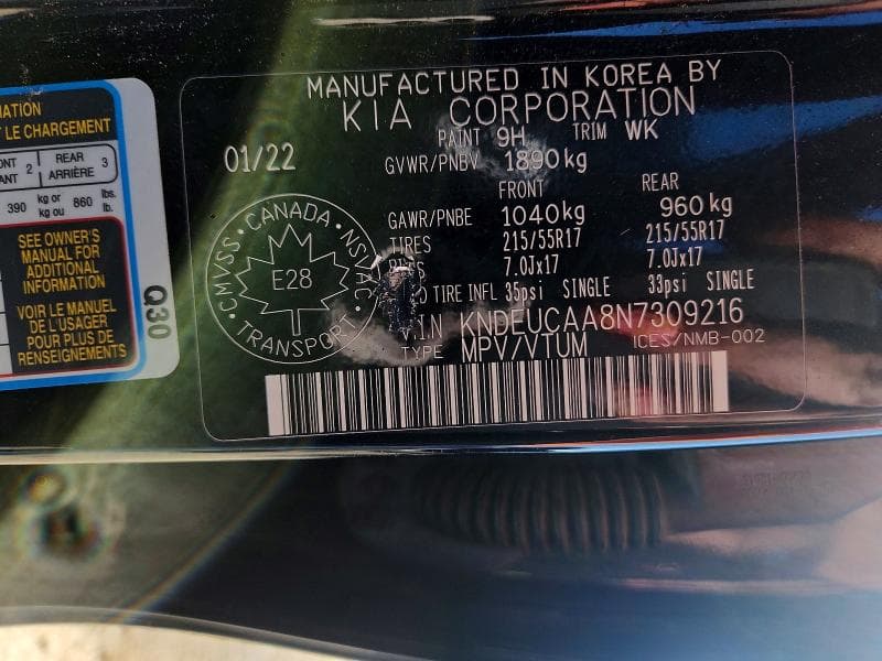 2022 KIA SELTOS S 13