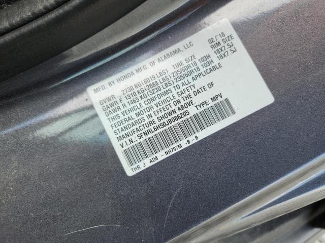 2018 HONDA ODYSSEY EX EX 12