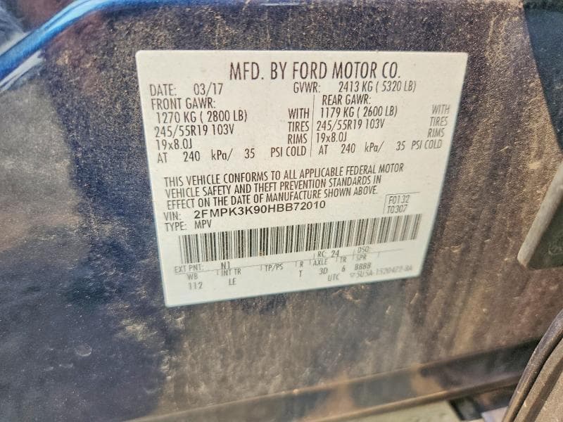 2017 FORD EDGE TITANIUM 13