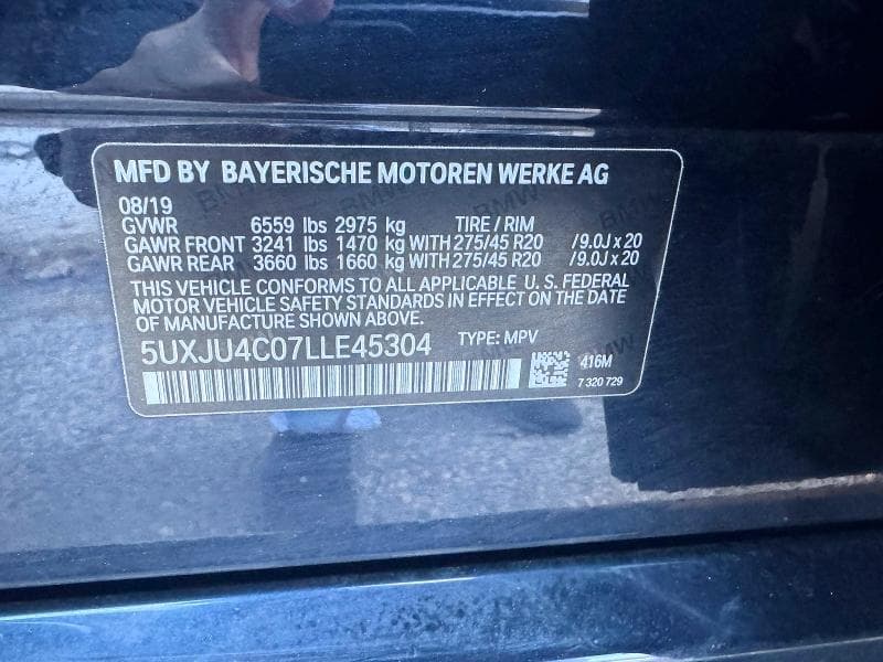 2020 BMW X5 M50I M50I 12