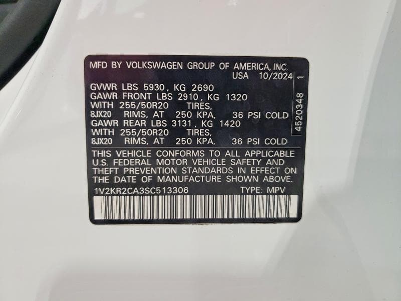 2025 VOLKSWAGEN ATLAS SE 14