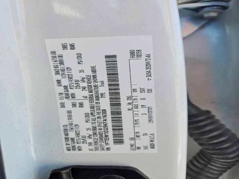 2019 FORD F150 SUPERCREW 12