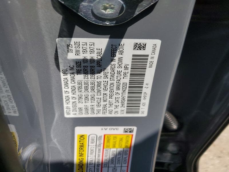 2026 HONDA CR-V EXL 13