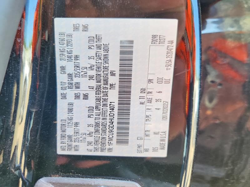 2017 FORD ESCAPE SE 13