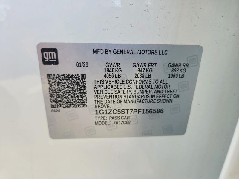 2023 CHEVROLET MALIBU LS 12