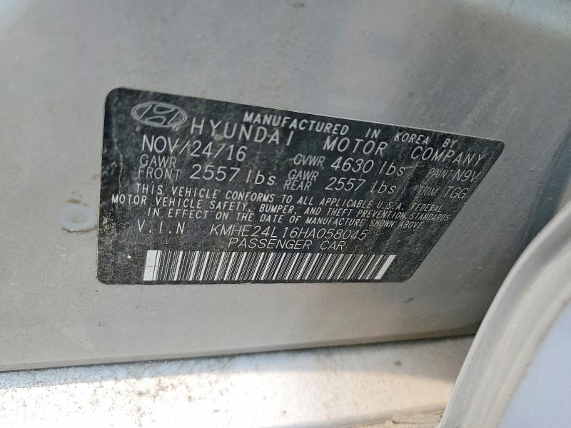 2017 HYUNDAI SONATA 12