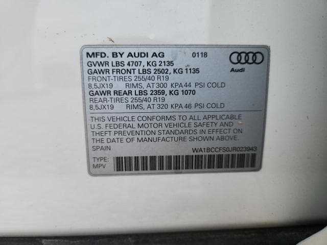 2018 AUDI Q3 PREMIUM 13