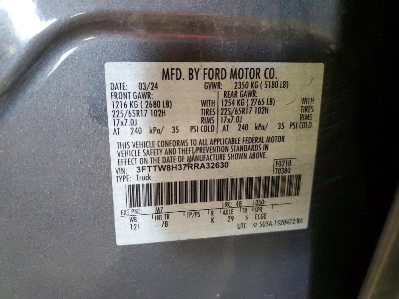 2024 FORD MAVERICK XLT 12