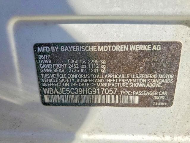 2017 BMW 540 I 12
