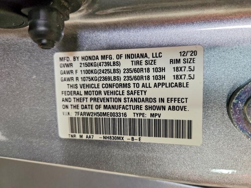 2021 HONDA CR-V EX 13
