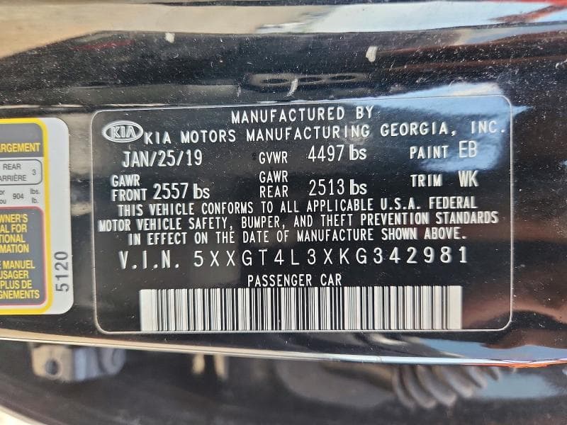 2019 KIA OPTIMA LX LX 13