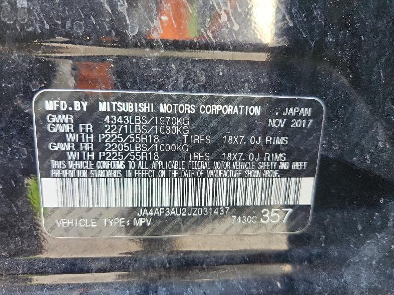 2018 MITSUBISHI OUTLANDER SPORT ES 13