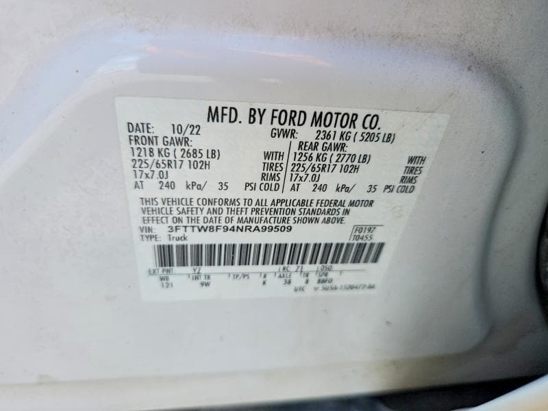 2022 FORD MAVERICK XL 12