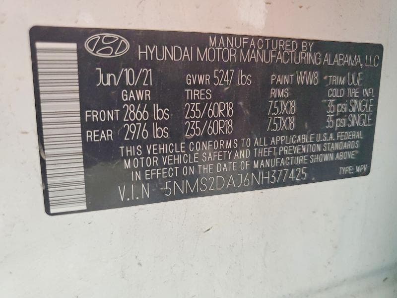 2022 HYUNDAI SANTA FE SEL 14