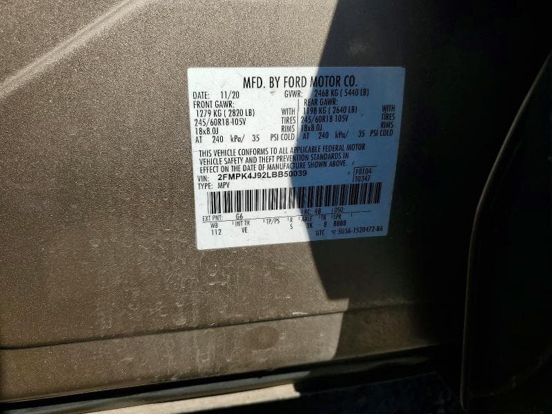 2020 FORD EDGE SEL 13