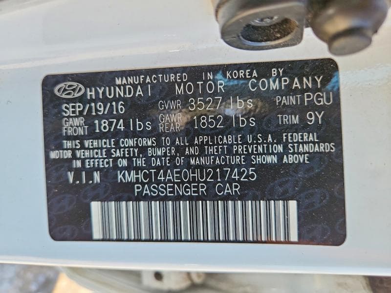 2017 HYUNDAI ACCENT SE SE 13