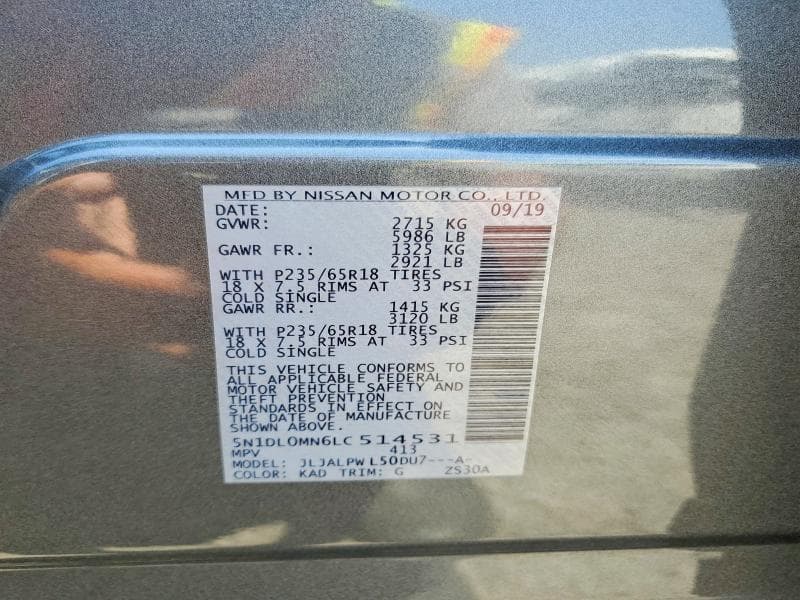 2020 INFINITI QX60 PURE 13