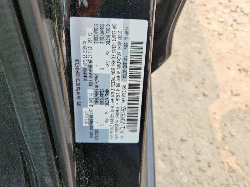 2021 MAZDA 6 TOURING TOURING 12