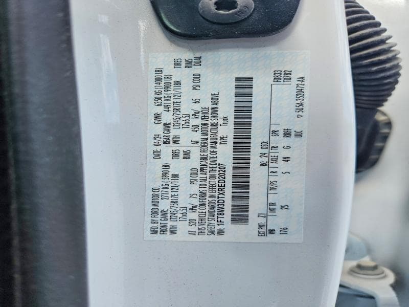 2024 FORD F350 SUPER DUTY SUPER DUTY 12