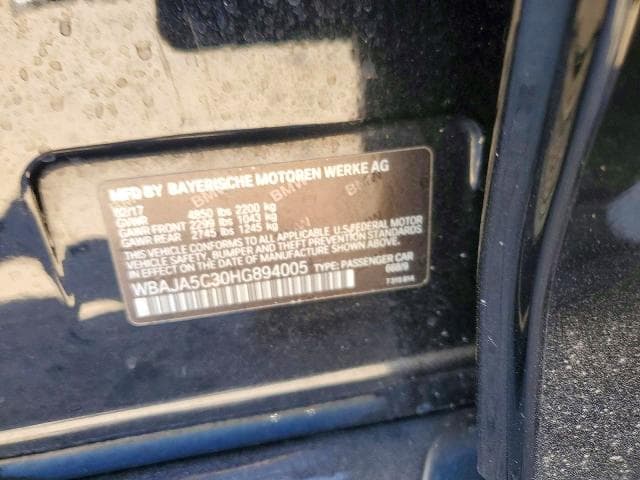 2017 BMW 530 I I 12