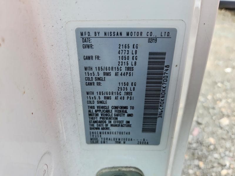 2019 NISSAN NV200 S S 12