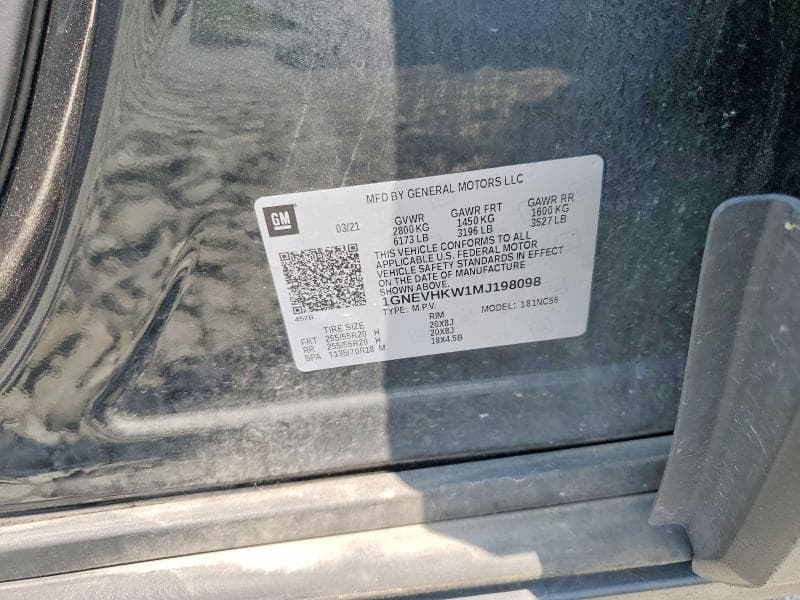 2021 CHEVROLET TRAVERSE LT 13
