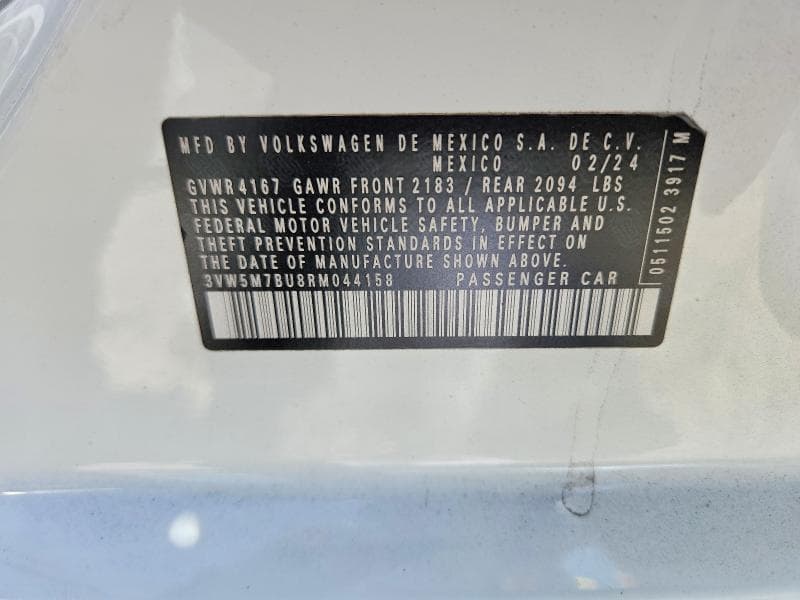 2024 VOLKSWAGEN JETTA S S 12