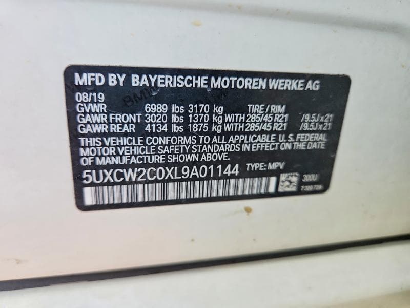 2020 BMW X7 XDRIVE40I XDRIVE40I 14