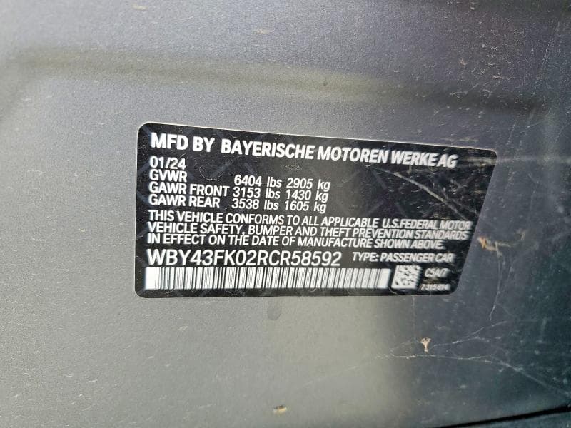 2024 BMW I5 M60 M60 12
