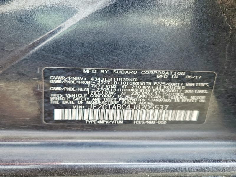 2018 SUBARU CROSSTREK PREMIUM PREMIUM 13