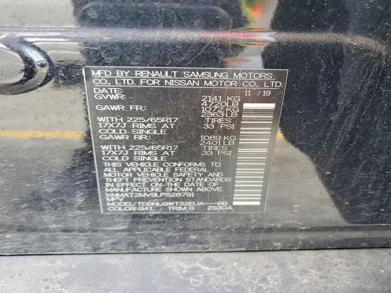 2020 NISSAN ROGUE SV 13