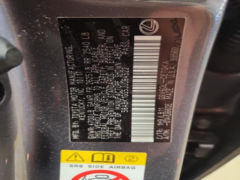 2018 LEXUS ES 350 12