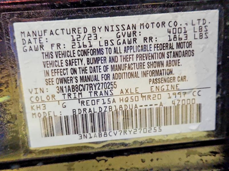 2024 NISSAN SENTRA SV 13
