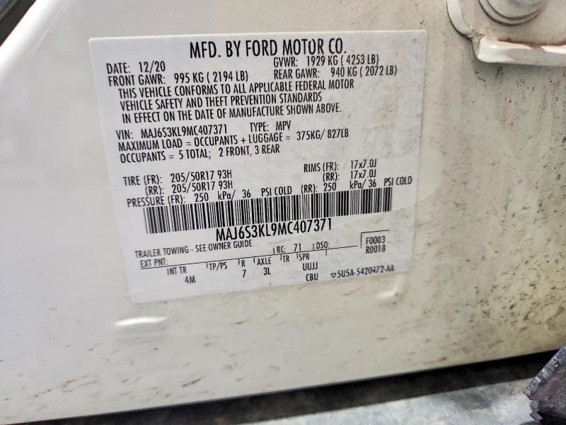 2021 FORD ECOSPORT TITANIUM 13