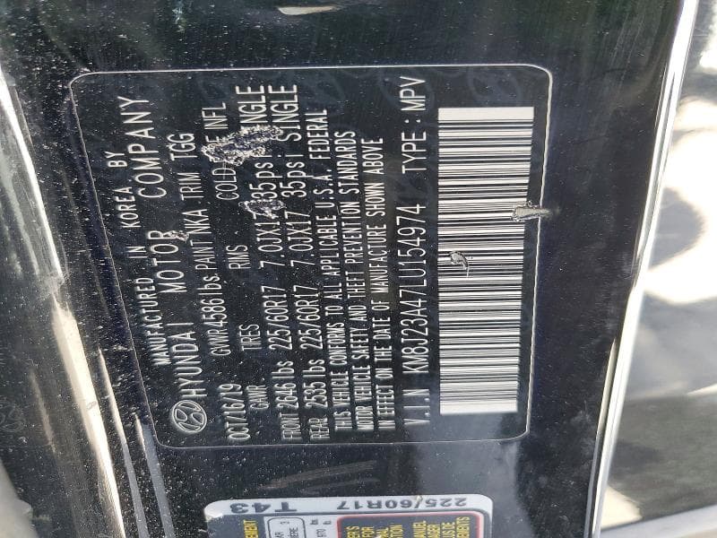 2020 HYUNDAI TUCSON SE 13