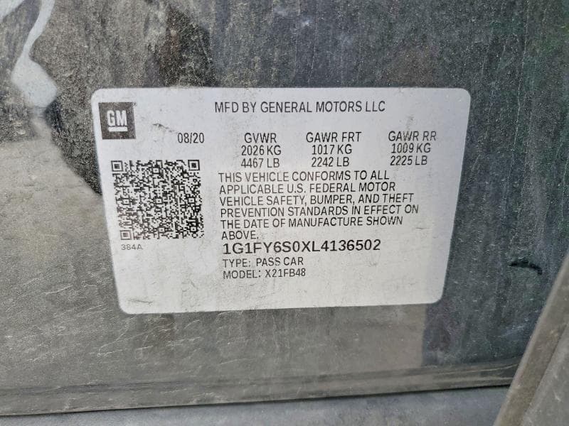 2020 CHEVROLET BOLT EV LT 12