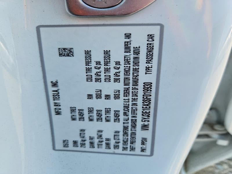 2025 TESLA MODEL 3 13