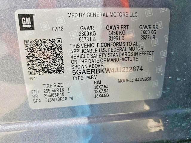 2018 BUICK ENCLAVE ESSENCE ESSENCE 13