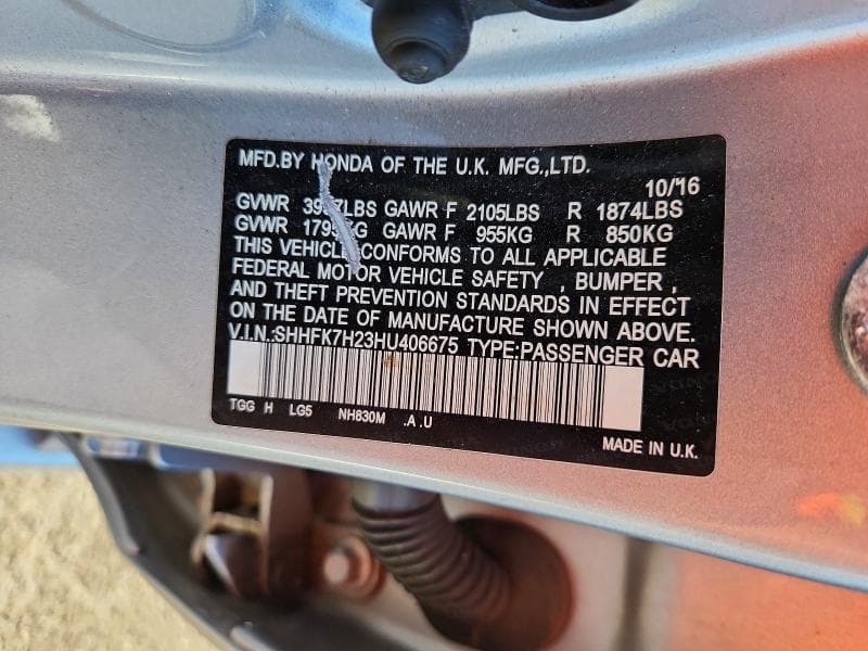 2017 HONDA CIVIC LX 13