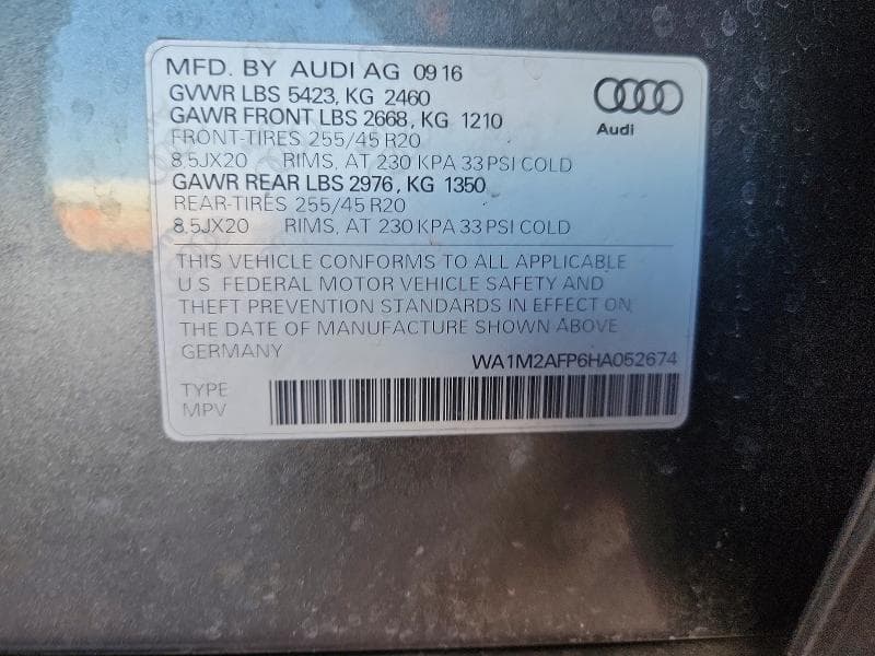 2017 AUDI Q5 PREMIUM PLUS 13