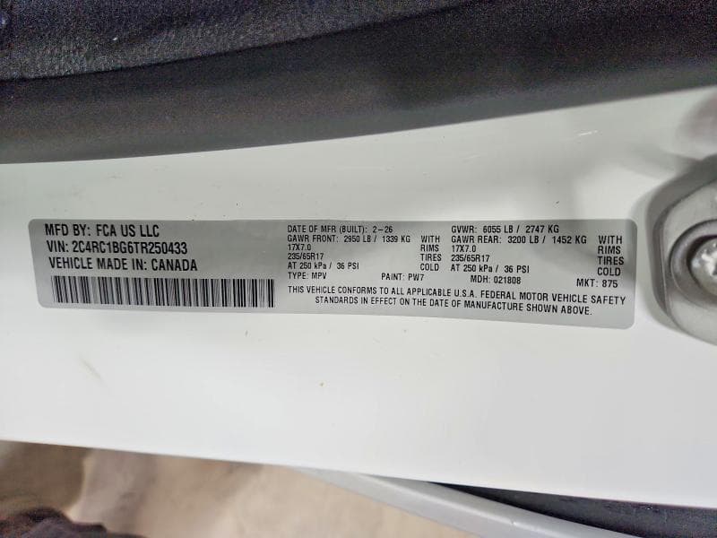 2026 CHRYSLER PACIFICA SELECT 13