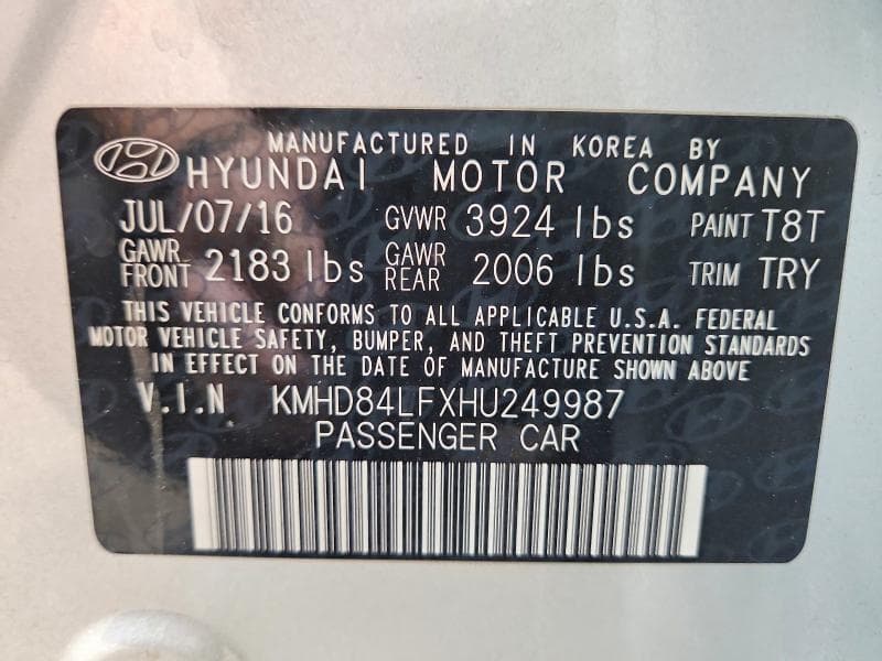 2017 HYUNDAI ELANTRA VALUE EDITION 12