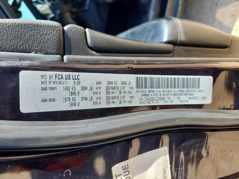 2020 JEEP GRAND CHEROKEE LIMITED 13
