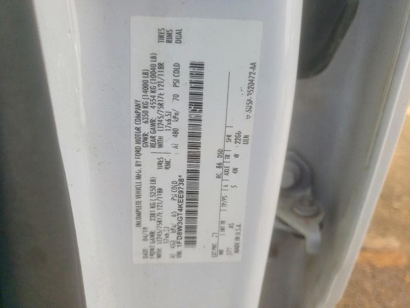 2019 FORD F350 XL 12