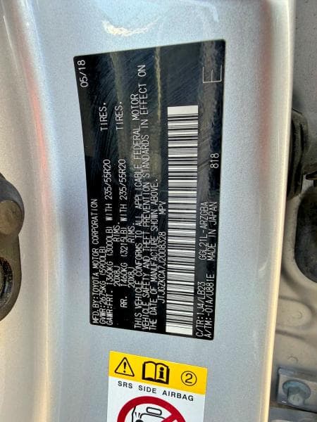 2018 LEXUS RX 350 L 10