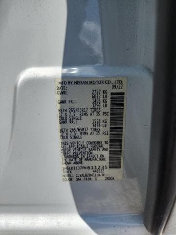 2023 NISSAN FRONTIER SV 13