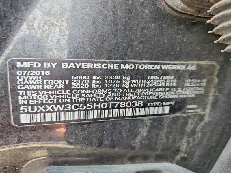 2017 BMW X4 XDRIVE28I 13