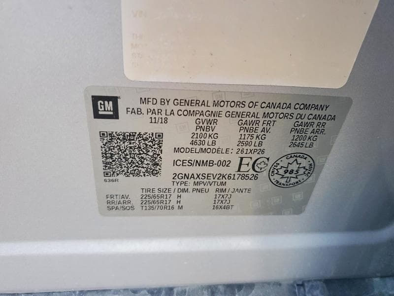 2019 CHEVROLET EQUINOX LS 13